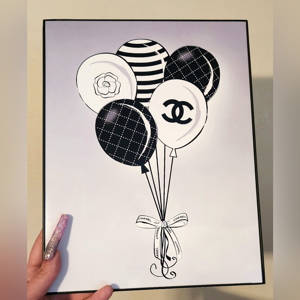 Designer inspired 8 1/2"x11" Framed Wall Art